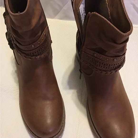 Shoes - Brown Leather Ankle Boots